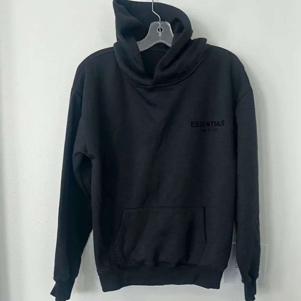 Essentials Fear Of God Black Hooded Sweatshirt S